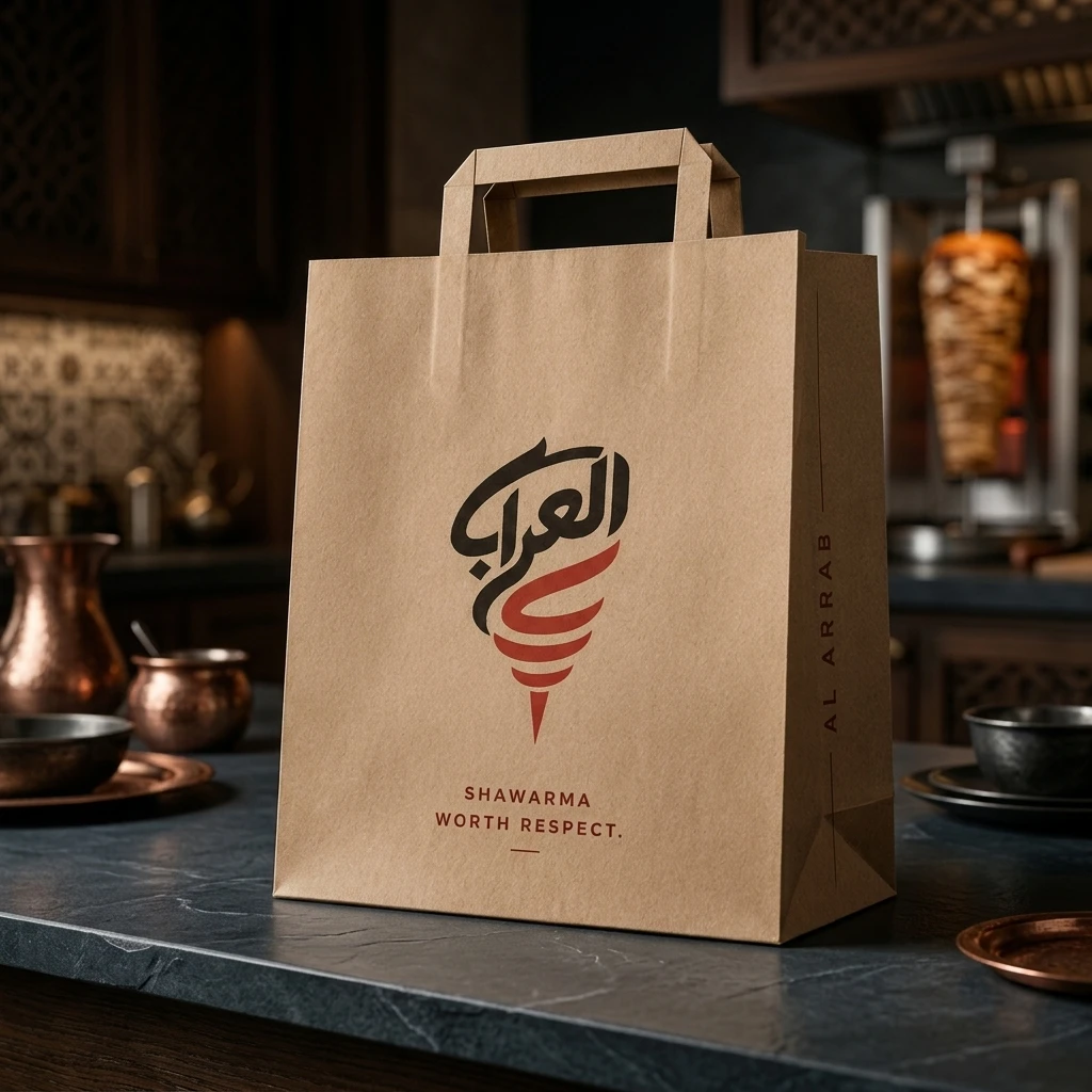 AL ARAB bag and packaging visualization