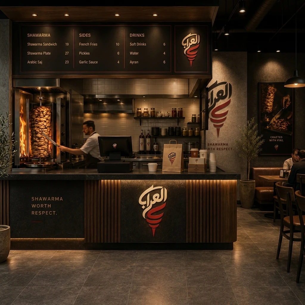 AL ARAB restaurant interior visualization