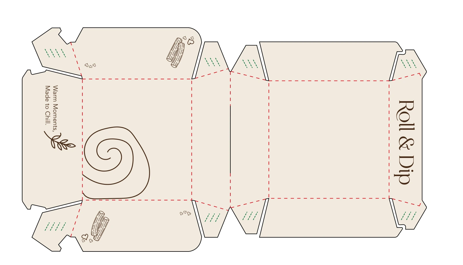 Original box packaging artwork with print dielines